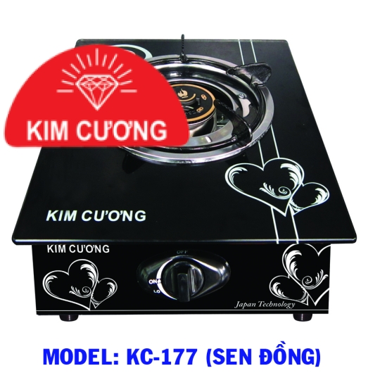 BẾP GAS ĐƠN (SEN ĐỒNG) - MODEL: KC-177 - CÔNG SUẤT 3.2KW