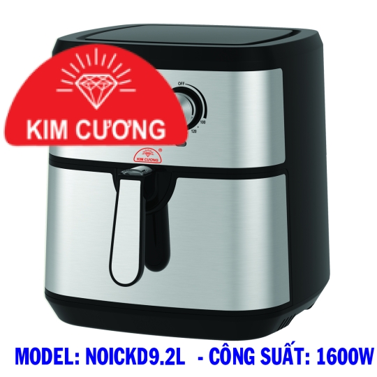 NỒI CHIÊN KHÔNG DẦU 9.2L - MODEL: NOICKD9.2L - CÔNG SUẤT: 1600W - DUNG TÍCH: 9.2 LÍT