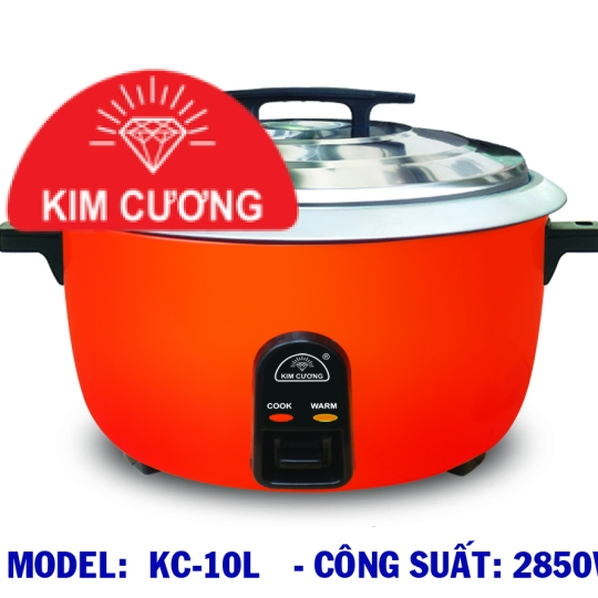 NỒI CƠM ĐIỆN 10L - MODEL: KC-10L - CÔNG SUẤT: 2850W - DUNG TÍCH: 10 LÍT