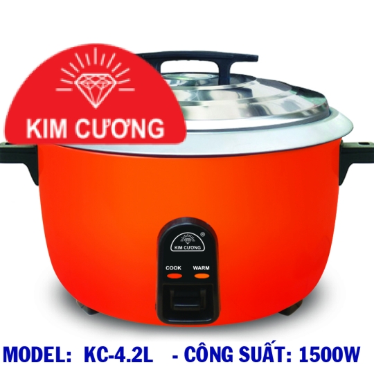 NỒI CƠM ĐIỆN 4.2L - MODEL: KC-4.2L - CÔNG SUẤT: 1500W - DUNG TÍCH: 4.2 LÍT