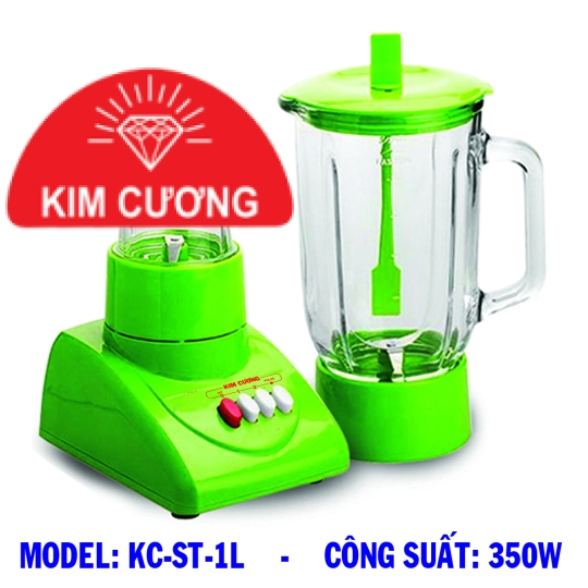 MÁY XAY SINH TỐ 2 CỐI (NHỰA) - MODEL: KC-ST-1L - CÔNG SUẤT: 350W - DUNG TÍCH: 1 LÍT