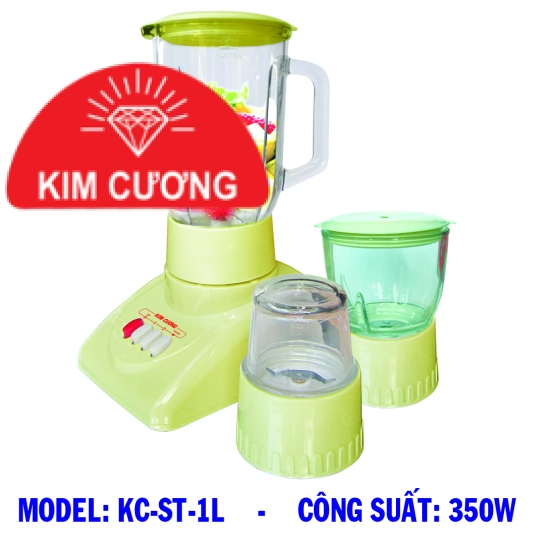 MÁY XAY SINH TỐ 3 CỐI (NHỰA) - MODEL: KC-ST-1L - CÔNG SUẤT: 350W - DUNG TÍCH: 1 LÍT